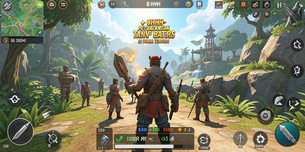 Gameplay seru di dunia terbuka 8HHH dengan eksplorasi tanpa batas.