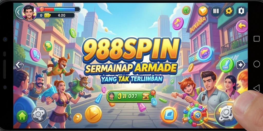 Tampilan gameplay seru dan menantang dari 988SPIN.