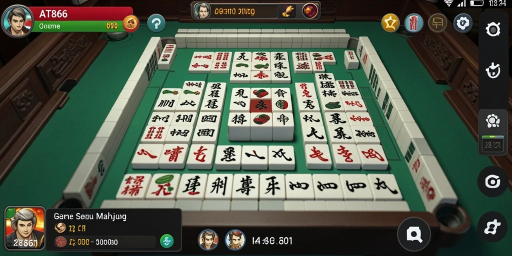 Tampilan gameplay Mahjong yang memukau dan menantang.