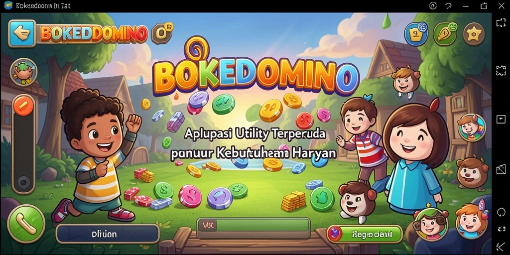 Tampilan antarmuka pengguna BOKEDOMINO yang modern dan intuitif.