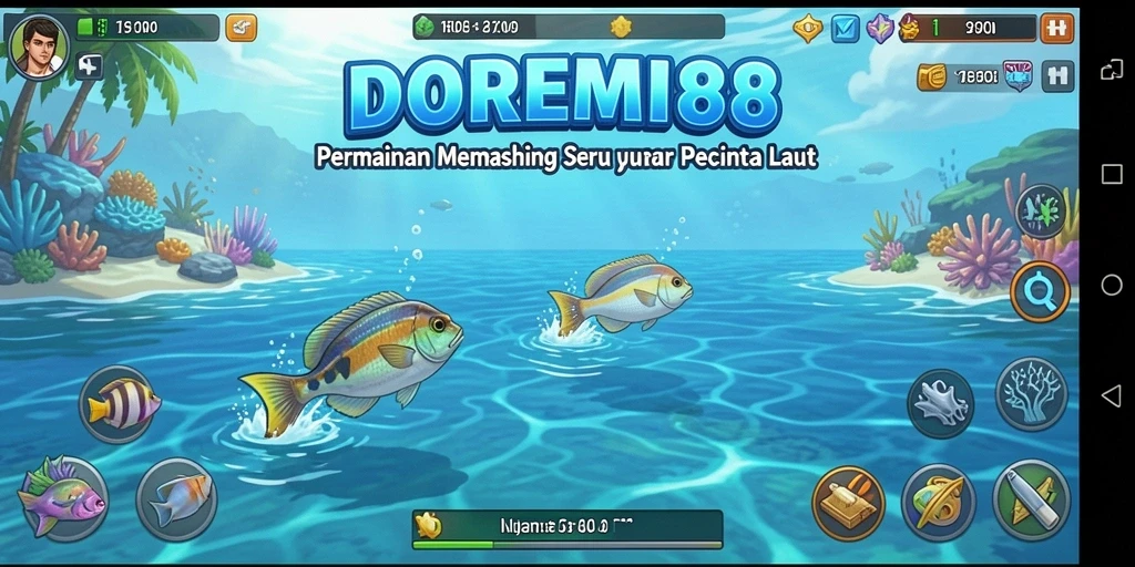 Gameplay menarik dan seru saat menangkap ikan di DOREMI88.