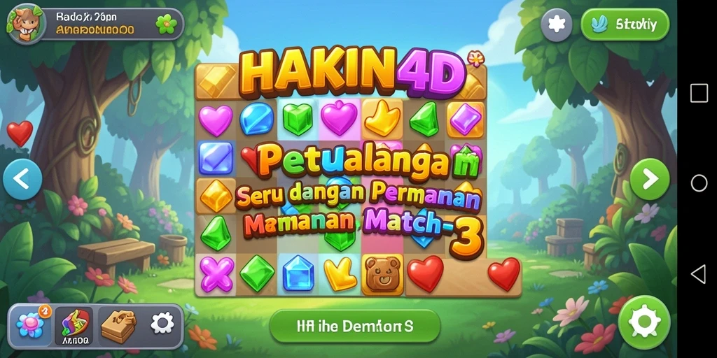 Tampilan gameplay HAKIN4D yang penuh warna dan seru.