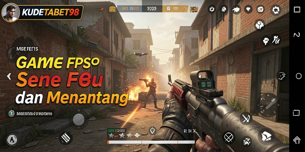 Tampilan menegangkan dari gameplay KUDETABET98 di medan perang.