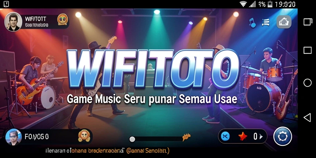 Tampilan gameplay seru dalam WIFITOTO dengan irama yang menggugah semangat.