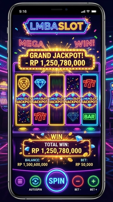 Pengguna sedang menjelajahi aplikasi di lmbaslot.